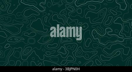 Unique abstract pattern creating a textured look with green and white contours in artistic design Stock Vector