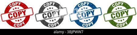 copy stamp. copy  stamp set on white background Stock Vector
