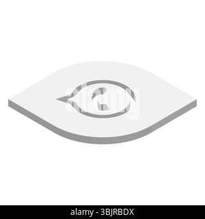 WattsApp instant messaging app icon. 3D isometric vector illustration. Stock Vector