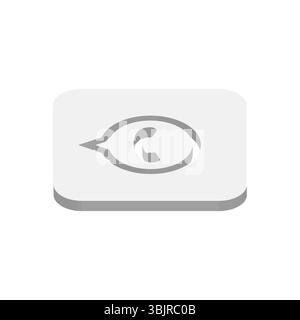 WattsApp instant messaging app icon. 3D isometric vector illustration. Stock Vector