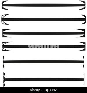 Arrow border icon. Rectangular frame pointers. Flow direction edges. Vector arrow enclosure. Stock Vector