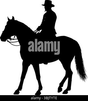 Gardener tending flowers silhouette works outdoors wearing boots and cap Gardening silhouette shows care for plants Stock Vector