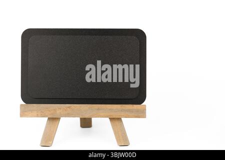 Blank Chalkboard Isolated on White Background Stock Photo