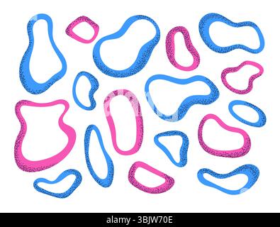 Organic abstract frame shapes collection. Stock Vector