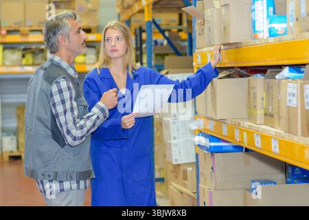 concept of warehouse management system Stock Photo
