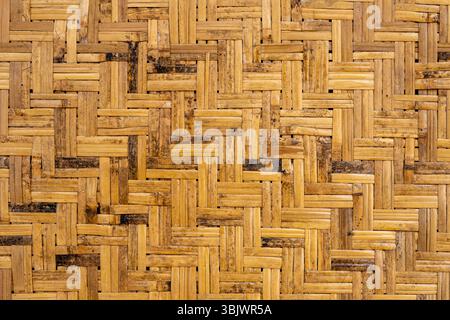 nice brown wood weave for background Stock Photo