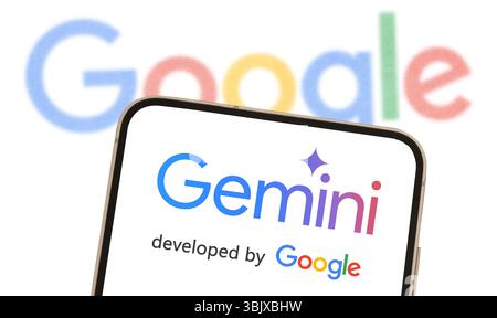Gemini by Google - Advanced Multimodal AI for the Digital Age Stock Photo