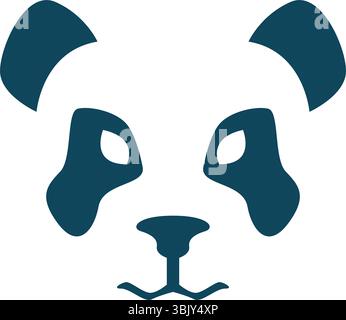 Panda logo icon design template Stock Vector
