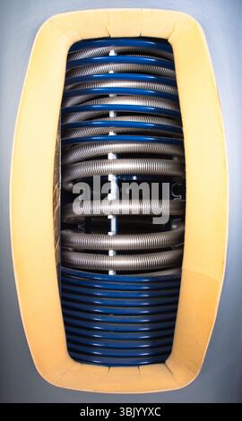 Thermal power plant piping at modern factory Stock Photo - Alamy
