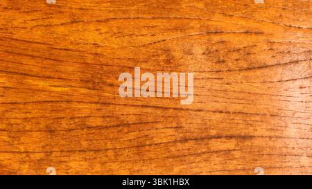Close-Up of Natural Wooden Texture with Warm Brown Tones and Visible Grain Patterns Stock Photo