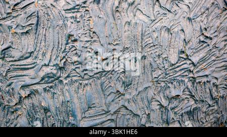 Abstract Blue Gray Textured Wall Surface Stock Photo