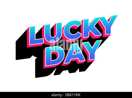 Retro comic style text with vibrant gradient color combination Stock Vector