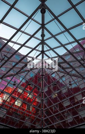 Shot of modern building midday with many windows Stock Photo