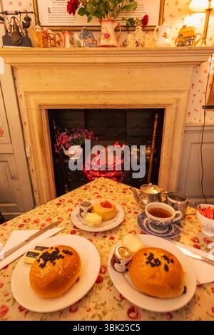 England, Somerset, bath, Abbey Green bath Bun restaurant, Bath buns Stock Photo