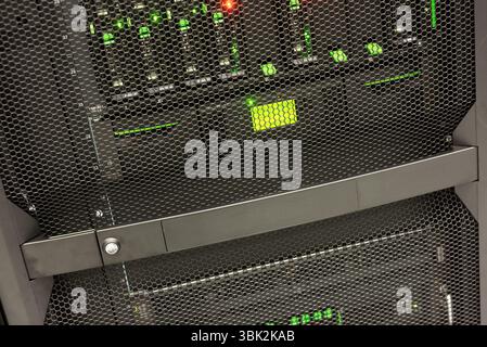 Mainframe of a data server closeup photo Stock Photo