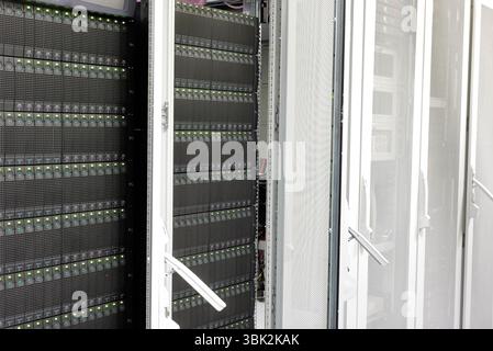 Mainframe of a data server closeup photo Stock Photo