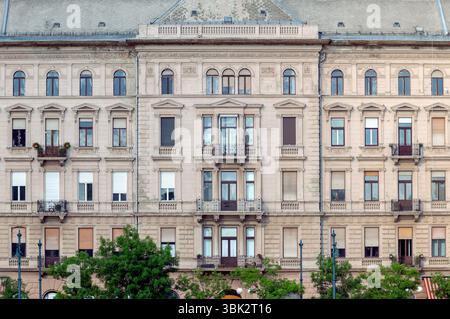Closeup photo of an old building exterior Stock Photo