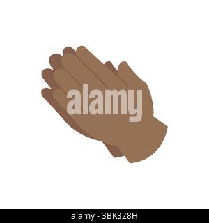 applause hands clapping emoji symbol sign icon vector illustration isolated flat Stock Vector