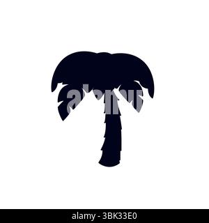 tropical coconut palm tree emoji symbol sign icon vector illustration ...