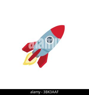 space ship rocket emoji symbol sign icon vector illustration Stock Vector