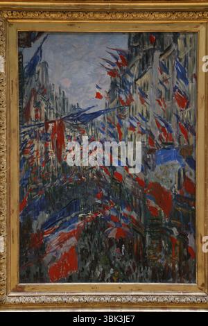 クロード・モネ、「Rue Saint-Denis Festivities on Rue Saint-Denis in Paris, Celebration of 30 June 1878 by