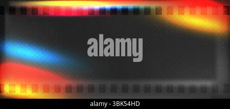 Old shabby grainy film overlay effect, Abstract dark bg cinema with noise and grainy texture, Vector illustration Stock Vector