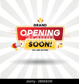 Opening soon, coming soon, new coming banner design Stock Vector