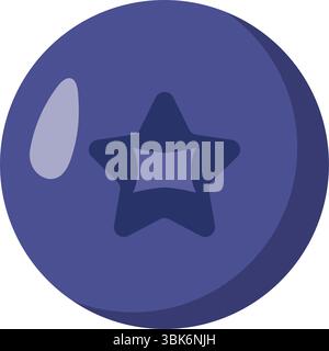 Blueberry fruit icon. Vector Stock Vector