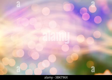 Abstract bokeh light swirl effect is being shown in stylized digital graphic design, pastel hues Stock Photo