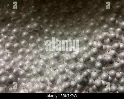 White Styrofoam Balls Texture Stock Photo