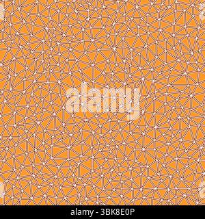Geometric pattern. Tiny triangles size. Solid shapes in frames. One tone colored style. Repeatable pattern. Beautiful vector tiles. Warm Rust Palette. Stock Vector
