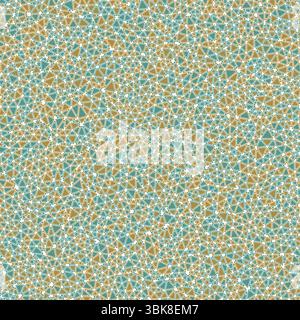 Triangles Background. Rounded solid shapes in frames. Tiny triangles size. Multicolored style. Repeatable pattern. Beautiful vector tiles. Stock Vector