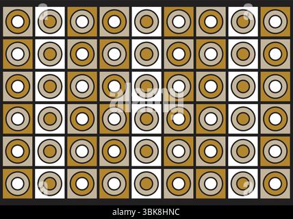 African Bogolan printed fabric Stock Vector