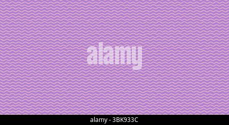 Horizontal seamless pattern with pink wavy stripes on a violet background. Abstract hand-drawn texture with a playful and soft look. Great for kids Stock Vector