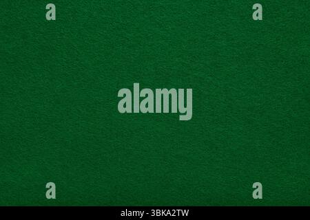 Green Felt Texture Background - Close-up of a soft fabric surface. Suitable for backgrounds, graphic design, casino table textures or eco themes. Stock Photo