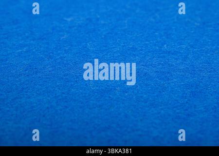 Blue felt texture background - close-up of soft fabric surface. Seamless background, graphic design, scrapbooking, textile layouts, creative projects. Stock Photo