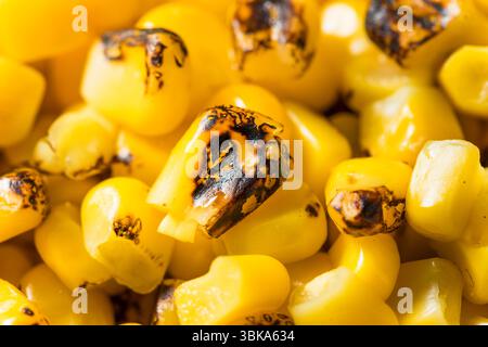 Homemade Fire Roasted Corn Kernels in a Bowl Stock Photo