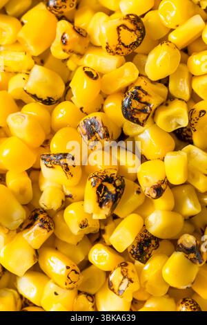 Homemade Fire Roasted Corn Kernels in a Bowl Stock Photo