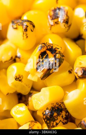 Homemade Fire Roasted Corn Kernels in a Bowl Stock Photo