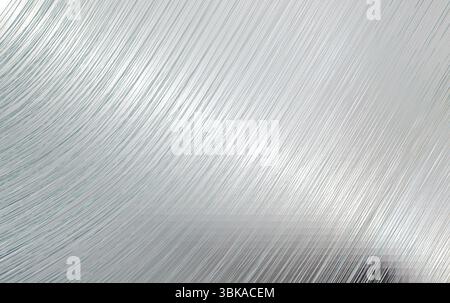 Bent metal mirror surface Stock Vector