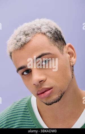Young African American man proudly showing off his fantastically ...