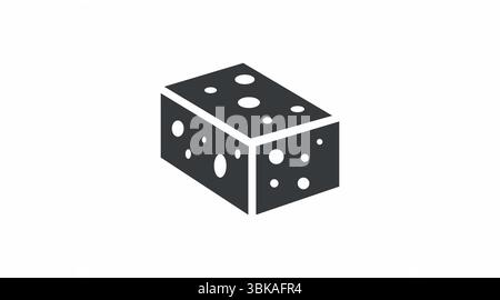 Cheese Icon. Vector isolated editable black and white linear illustration of a piece of Cheese. Stock Vector