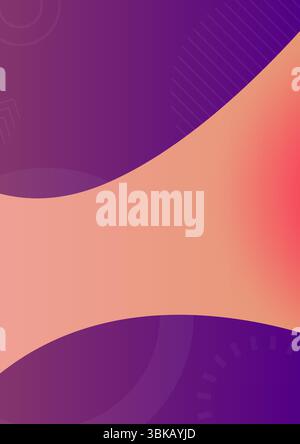 Elegant Abstract Background Design with Purple and Peach Gradient Hues for Modern Presentations Stock Vector