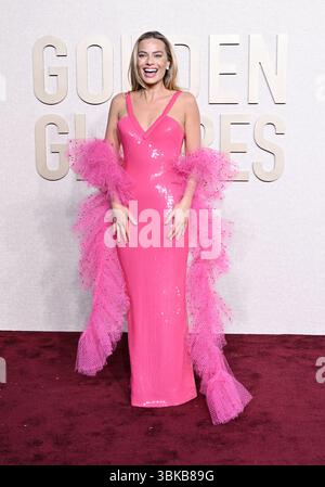 Margot Robbie at the 81st Golden Globe Awards held at the Beverly