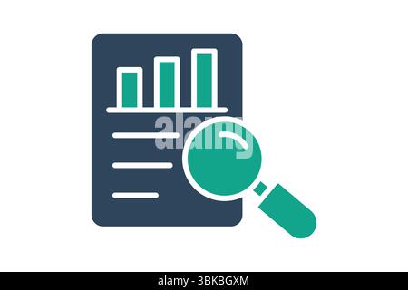 Evaluation icon. solid icon style. icon related to assessment. business elements vector illustration Stock Vector