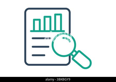 Evaluation icon. line icon style. icon related to assessment. business elements vector illustration Stock Vector