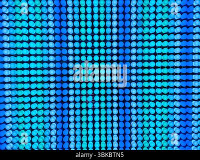 abstract blue  bulbs on the wall Stock Photo