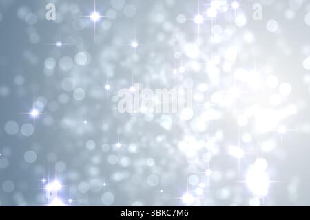 Light design shimmering on silver Stock Photo