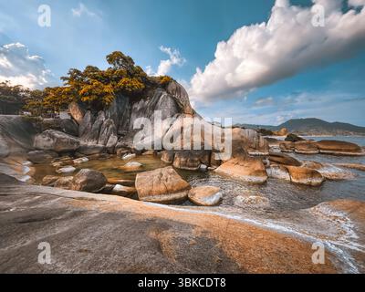 Grandmother Rocks Hin Ta Hin Yai Grandfather and Grandmother rocks, Koh Samui island ...