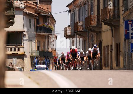 Pack Rides Italia. 20th June, 2025. The pack rides cycles during the stage 6 of ...